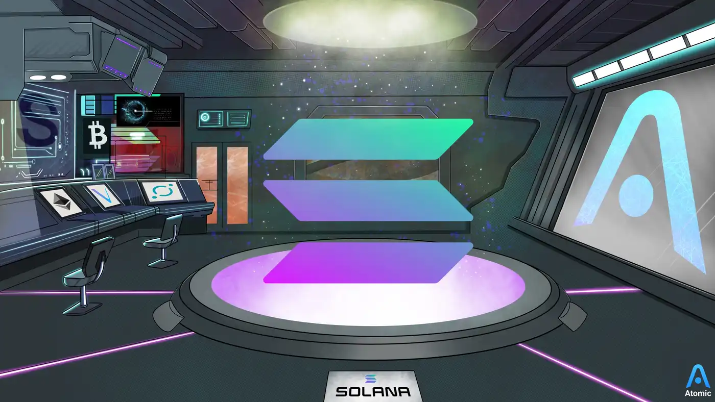 Solana logo.