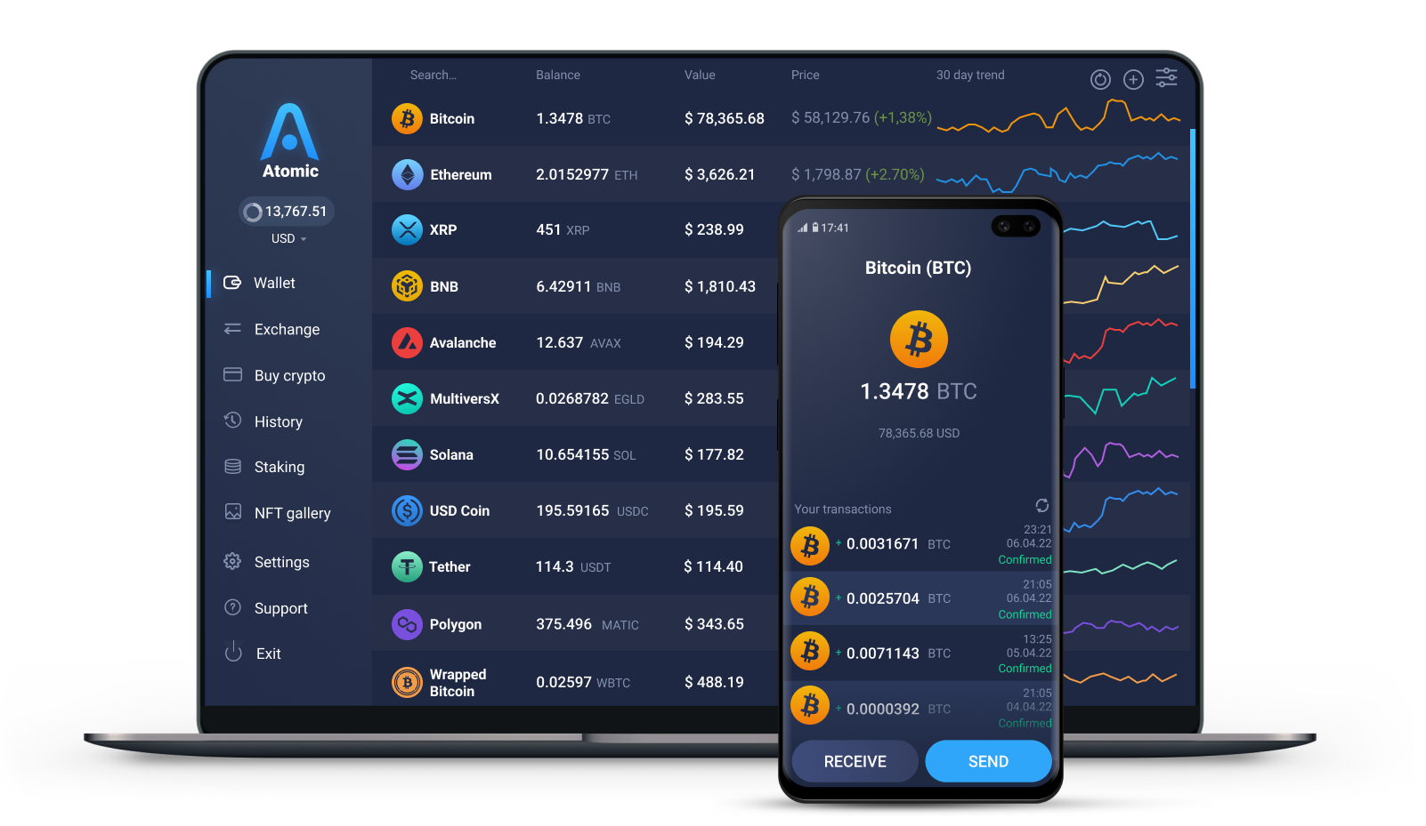 atomic wallet buy bitcoin